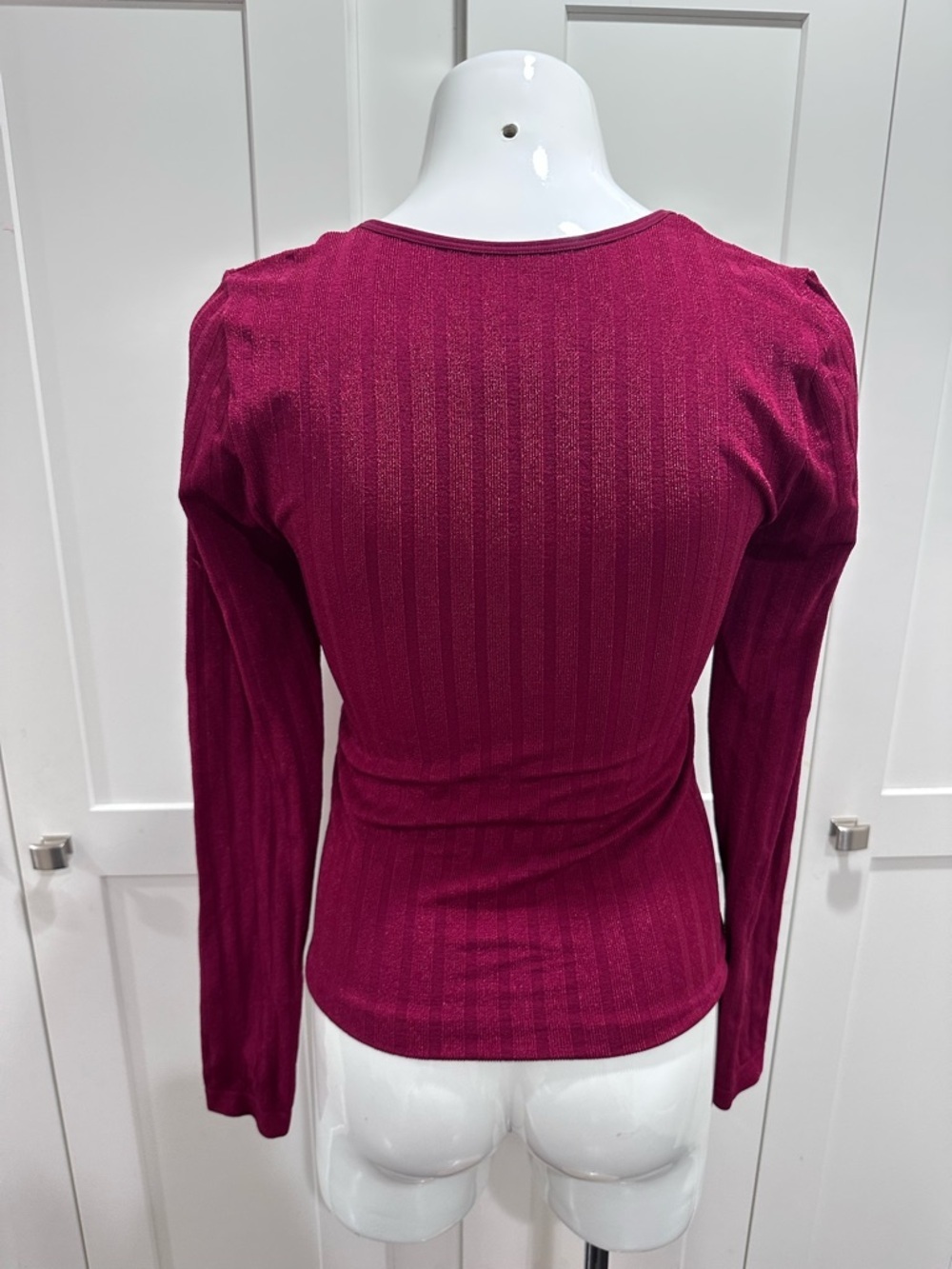 Intimately Free People Lucky You Layering Top- Burgundy - Picture 5 of 6
